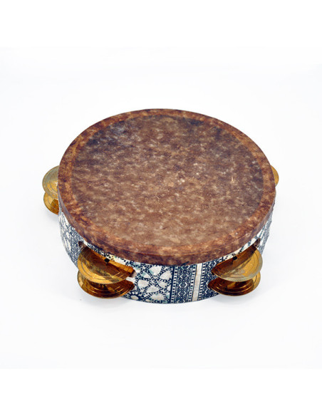 Tar en peau de poisson - double rangée de cymbalettes - Maroc