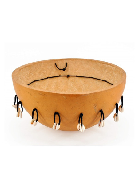 Calebasse naturelle kori gravée - Ø 35 à 39 cm - Demie