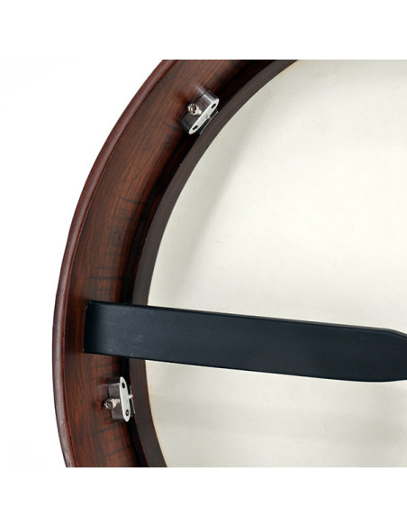 Bodhran T-bar 16" (40cm) en Palissandre + batte + housse - Modèle standard