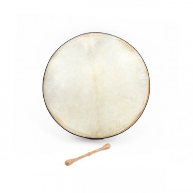 Tunable bodhran with T-bar 16" with stick
