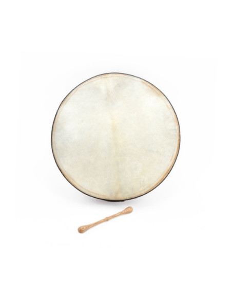 Bodhran T-bar 16" (40cm) en Palissandre + batte + housse - Modèle standard