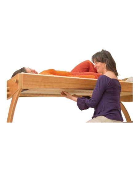 Table pour massages sonores en cerisier