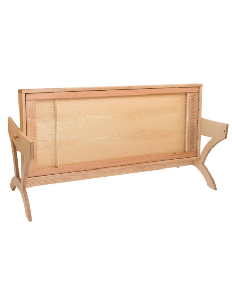 Table pour massages sonores en cerisier