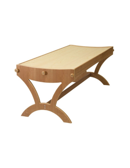 Table pour massages sonores en cerisier