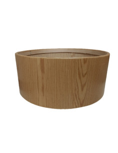 Pack Cadre Ash Wood pour tambour  (chamane) double peau 30" + 2 peaux de vache avec poils 2