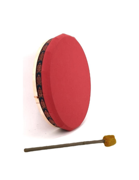 Tambour Vegan - Tambour chamane en toile nylon et végétal - 20" (50cm)