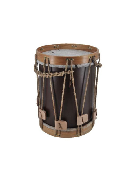 Tambour Renaissance (Bombo 14" x 48 cm) - peau de chèvre avec poils