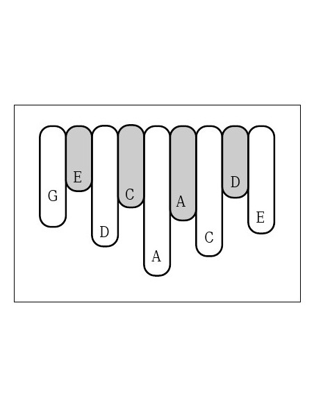 Méthode de Kalimba 9 notes ovale - Olive Kalimba, Jamming book!