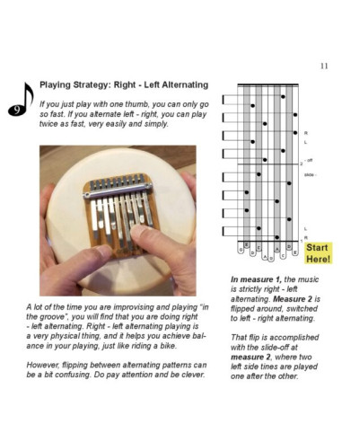 Méthode de Moon Kalimba  10 notes, an introduction