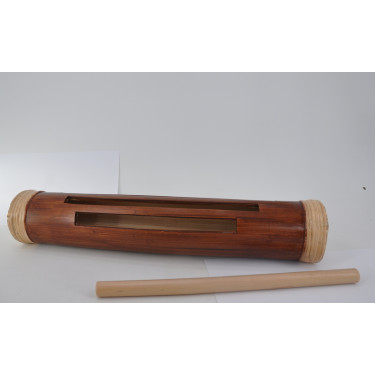 Guinea Krin (Slit Drum) 3 Slits in Bamboo - 50cm - ROOTS