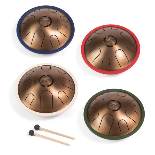 Ymiko 16.5 cm 4 pièces en acier langue tambour maillet enfants baguette  percussion pièces d'instruments 