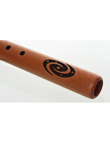 Flûte Native amérindienne traditionnelle en cèdre Espagnol - Sol mineur - (DVD OFFERT)
