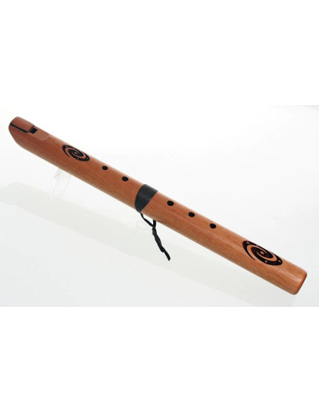 Flûte Native amérindienne traditionnelle en cèdre Espagnol - Sol mineur - (DVD OFFERT)