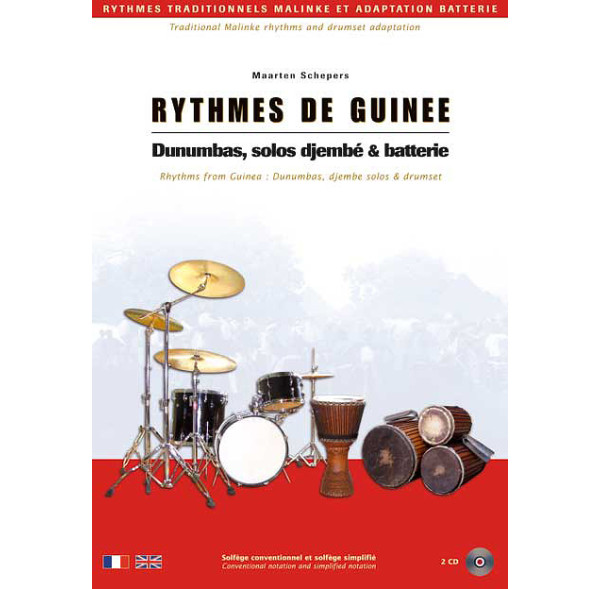 Méthode de djembé & dunun appliqués à la batterie - Maarten Schepers - Livre