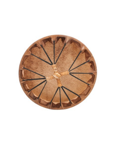 Tambour chamane amérindien peau de CERF/DAIM/CHEVAL  diamètre 16" (41cm) 2
