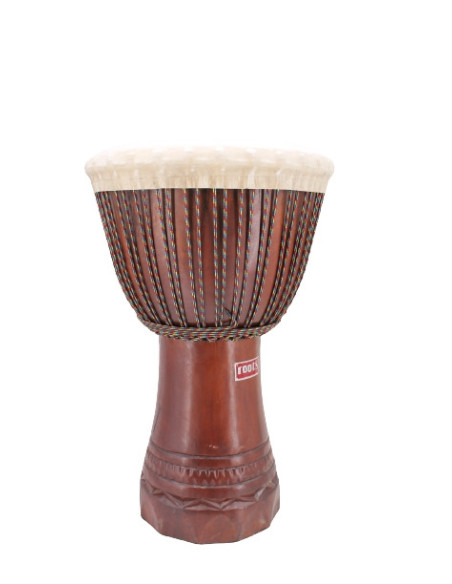 Djembé mahogani forme bouaké - Ø 37 cm H 60-62 cm - Roots