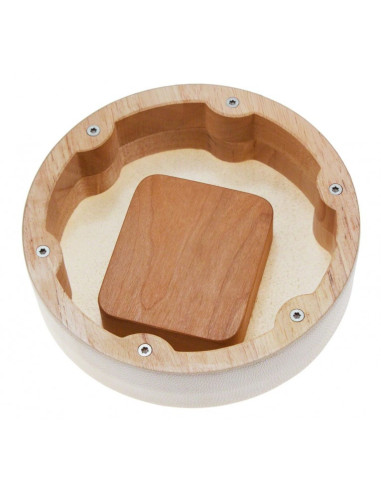 Moon kalimba sur peau naturelle réglable - 10 lames - Penta Am - housse incluse - Magadi