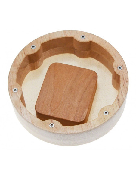 Moon kalimba sur peau naturelle réglable - 10 lames - Penta Am - housse incluse - Magadi