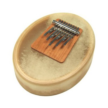 Kalimba - Sansula "Deluxe tunable model" with goat skin - A major - Hokema