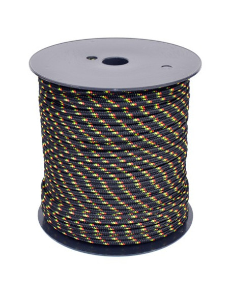 Corde SPECIAL DJEMBÉ - 5mm - Bobine 100M - Rouge Jaune Vert