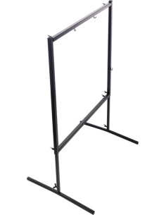 Stand de gong pour 2 gongs - portique en métal réglable 28" à 30" et sur roulettes - Paiste 2