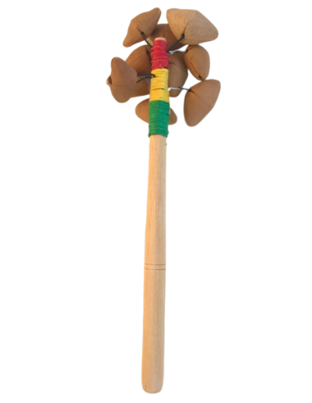 Crécelle sur manche kenari - 20 cm - Roots Percussions