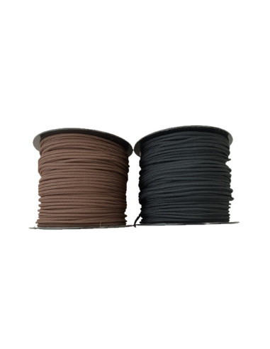 Bobine de Corde pré-étirée pour Tambour Chamane - 100 mètres x 3mm - Dyneema - Noir