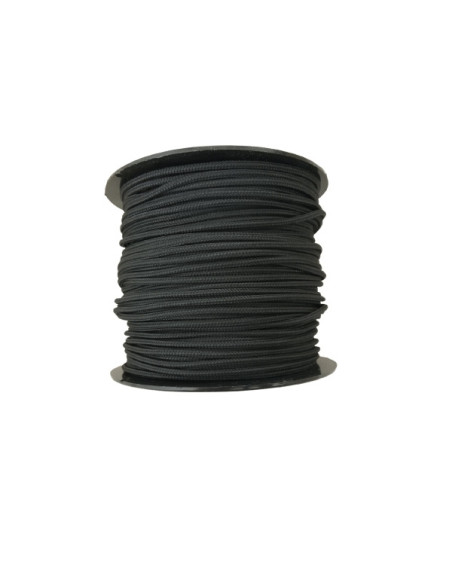Bobine de Corde pré-étirée pour Tambour Chamane - 100 mètres x 3mm - Dyneema - Noir