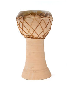Derbouka terre cuite peau de chèvre - taille moyenne - Maroc 2