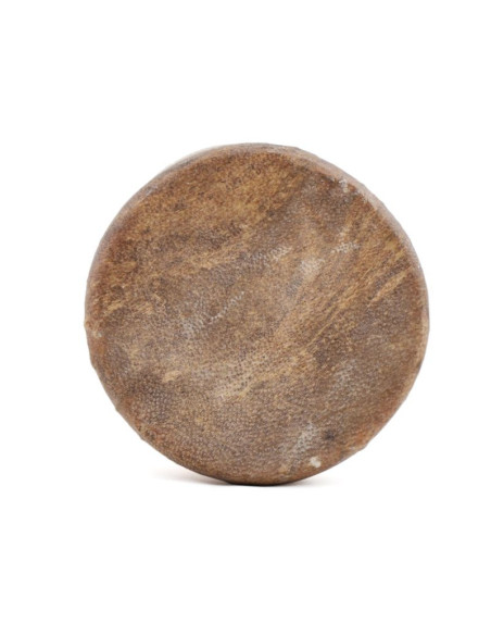 Taârija marocain en terre décoré Malhene - Peau naturelle - 10cm