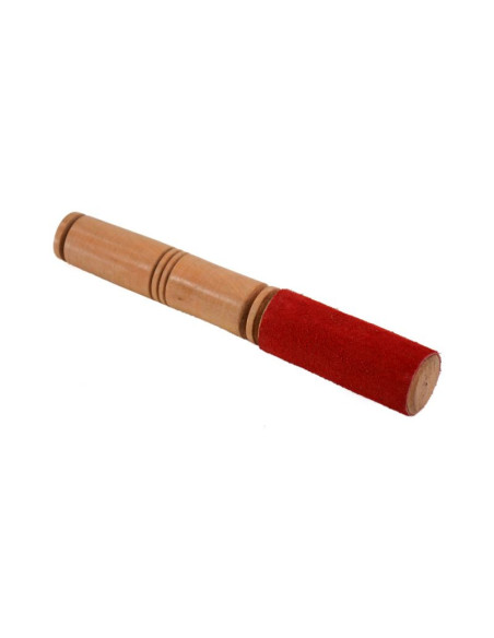 Batte de bol tibétain - modèle classique avec cuir