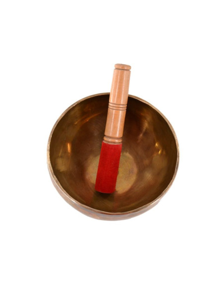 Batte de bol tibétain - modèle classique avec cuir