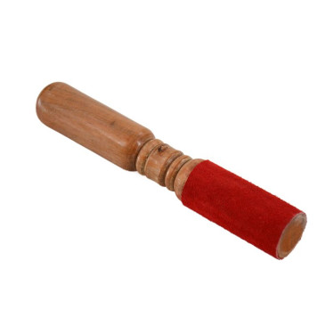 Mallet for Tibetan bowl with leather - Dual use