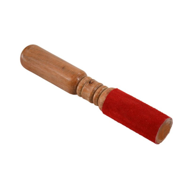 Mallet for Tibetan bowl with leather - Dual use