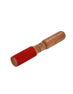 Batte de bol tibétain - modèle double avec cuir 2