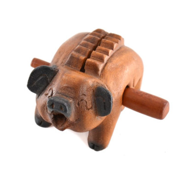 Wooden Whistle - Pig - Large Model