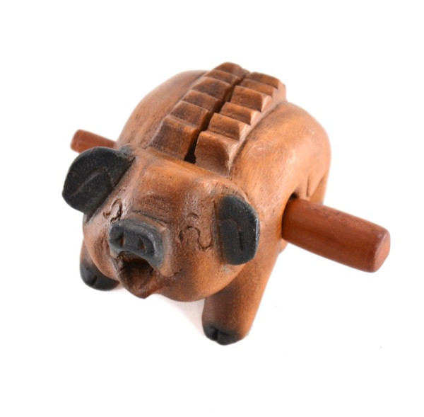 Wooden Whistle - Pig - Large Model