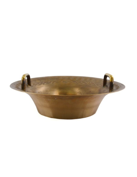 Bol taoïste cracheur d'eau avec 2 poignées - Ø 38 cm - aspect bronze - STELLAR