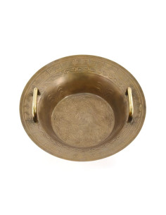 Bol taoïste cracheur d'eau avec 2 poignées - Ø 43 cm - aspect bronze - STELLAR 2