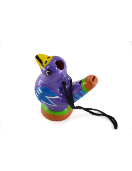 Appeau de couleur à eau - Modèle terre cuite peinte à la main