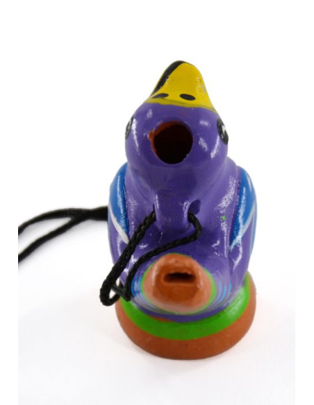 Appeau de couleur à eau - Modèle terre cuite peinte à la main
