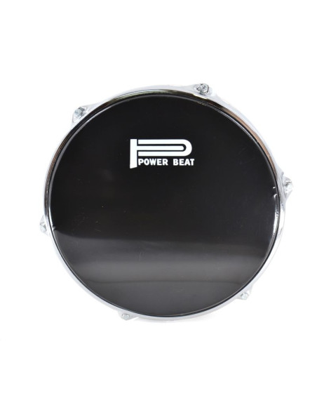 Bendir peau plastique Noir - Liseré doré 33cm - Maroc