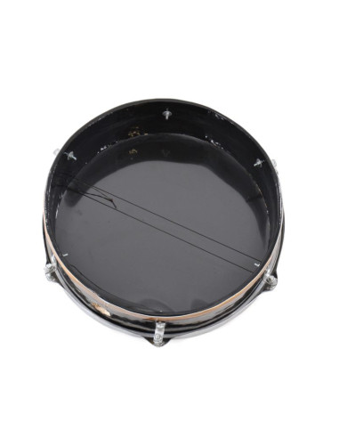Bendir peau plastique Noir - Liseré doré 33cm - Maroc
