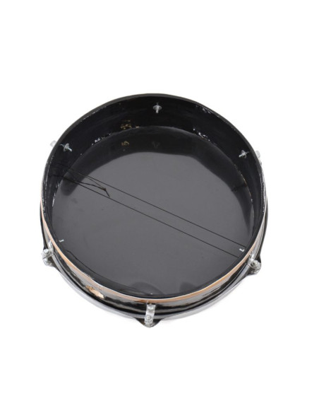 Bendir peau plastique Noir - Liseré doré 33cm - Maroc