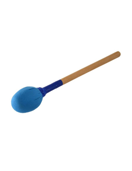 Batte de zabumba ou surdo enfant - manche bois - feutrine ovale - 30 cm