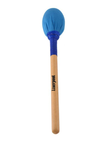 Batte de zabumba ou surdo enfant - manche bois - feutrine ovale - 30 cm