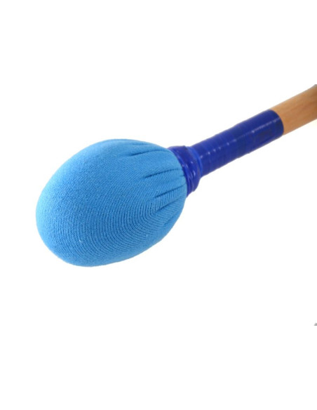 Batte de zabumba ou surdo enfant - manche bois - feutrine ovale - 30 cm