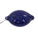 Blue Ceramic Ocarina - Large Model with White Cord