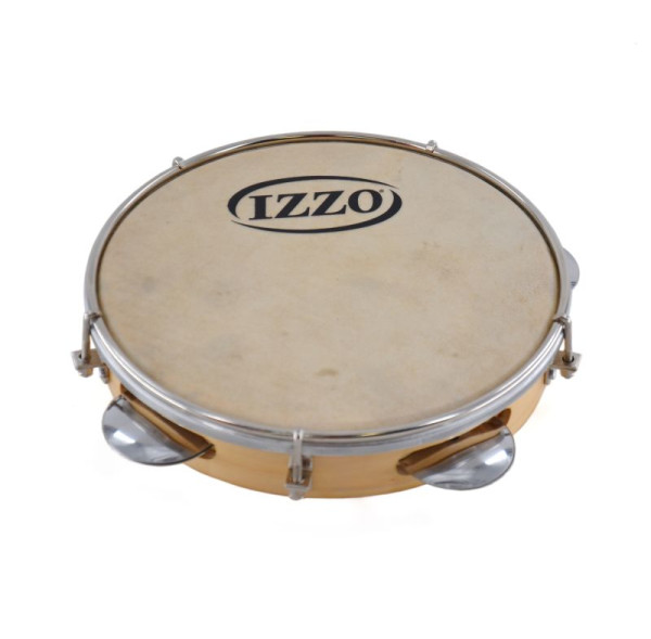 8" Wooden Pandeiro - Natural Skin - Izzo