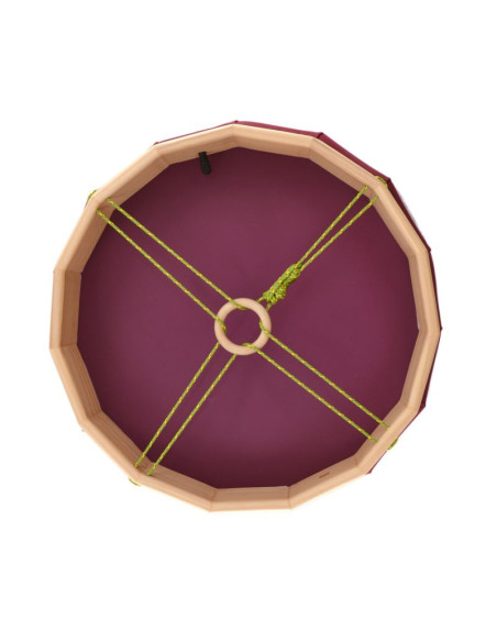 Tambour chamane - Modèle OCTOGONAL en toile - Vegan - 40cm